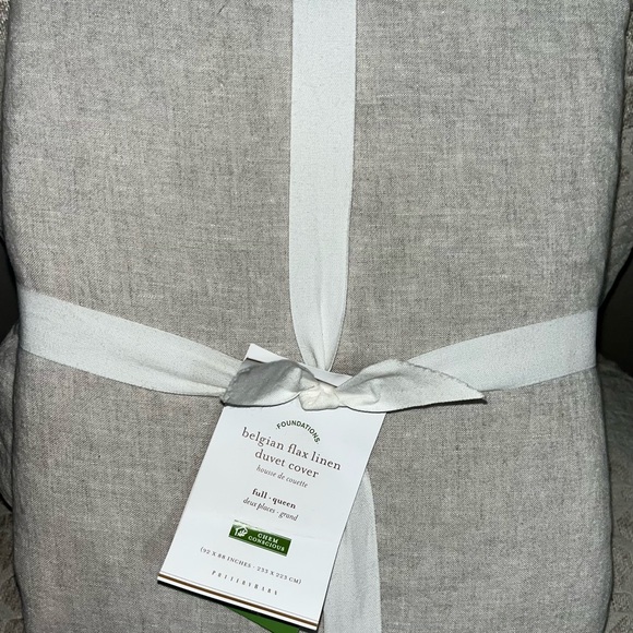 Authentic Pottery Barn Belgian Flax Linen Duvet Cover - Picture 1 of 3